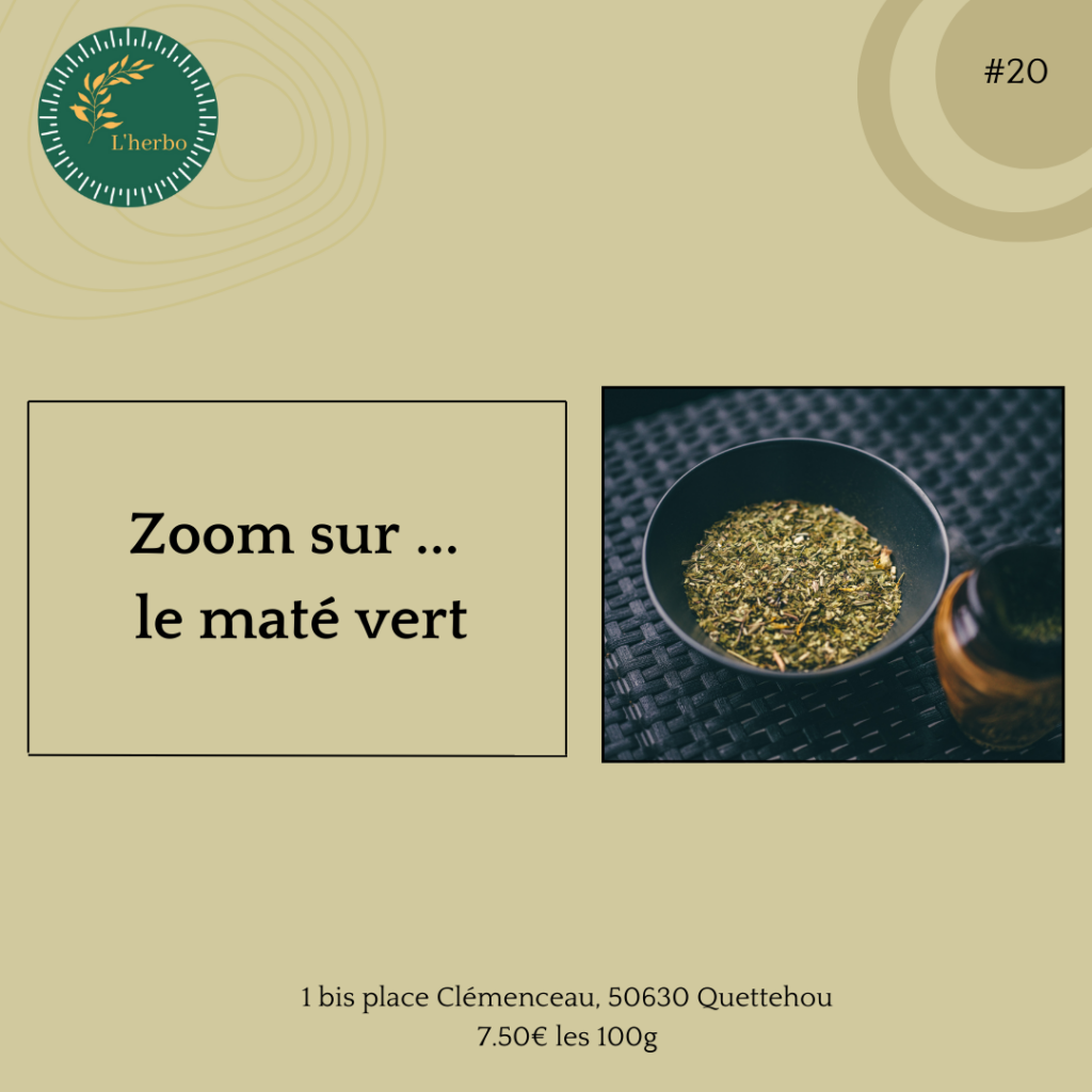 maté vert plante vrac publication facebook et instagram