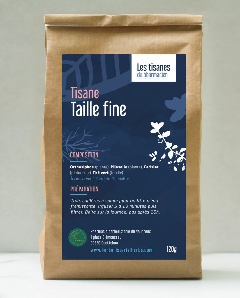   tisane taille fine