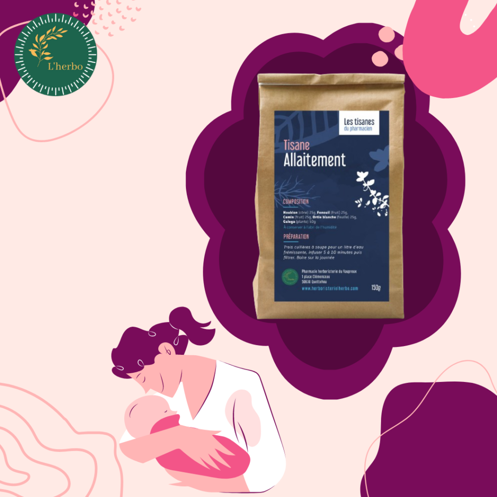 tisane allaitement, publication réseaux sociaux facebook instagram